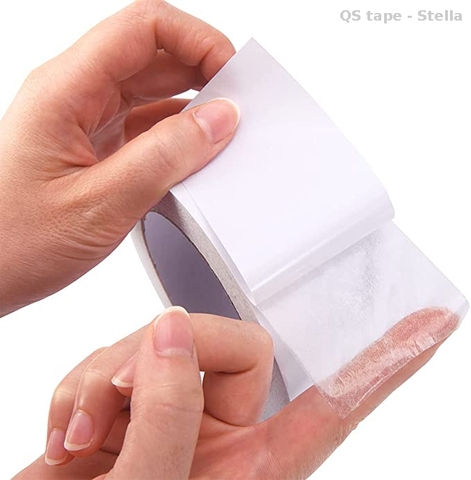 Fita dupla face brilhante branca de papel de seda para adesivo de vedação de cera