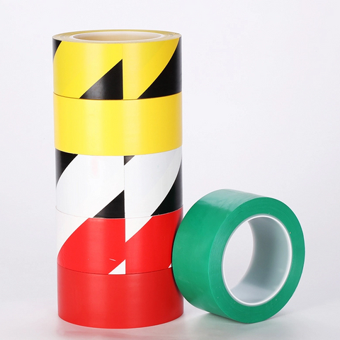 Cuidado da barreira da segurança que marca a fita de advertência plástica do Pe da cor verde amarela do Pvc